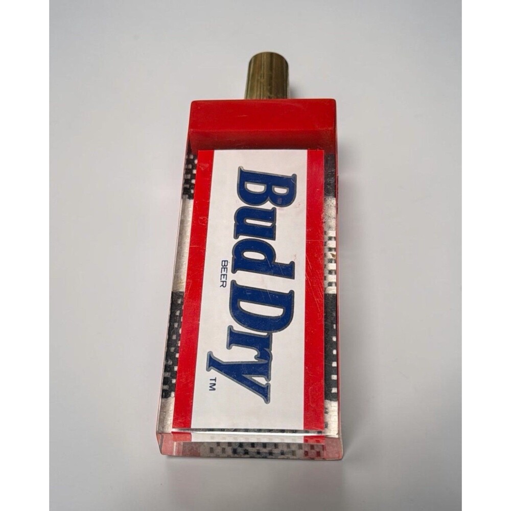 Vintage Bud Dry Bar Tap Handle Budweiser 6” long‎